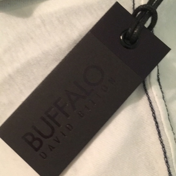 Buffalo David Bitton Men’s Tee In L/G NWT in White - Picture 9 of 11